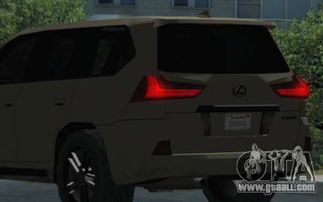 Lexus LX 570 lowpoly for GTA San Andreas