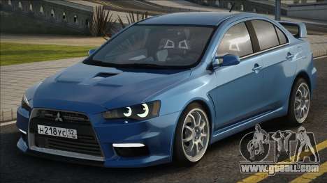 Mitsubishi Lancer Evolution Blue for GTA San Andreas