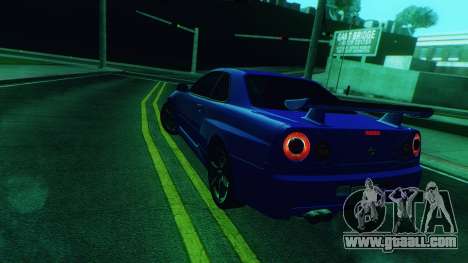 1999 Nissan Skyline GT-R R34 for GTA San Andreas