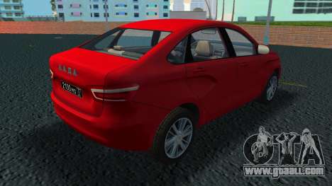 Lada Vesta Red for GTA Vice City