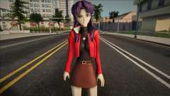 Misato Katsuragi Evangelion for GTA San Andreas