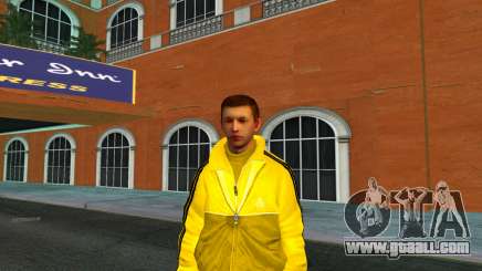 A guy in a yellow suit for GTA Vice City