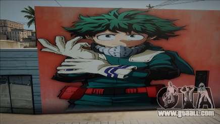 Mural Izuku Midoriya for GTA San Andreas