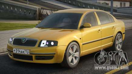 Skoda Superb Yellow for GTA San Andreas