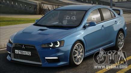 Mitsubishi Lancer Evolution Blue for GTA San Andreas