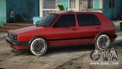 Volkswagen Golf 2 RED for GTA San Andreas