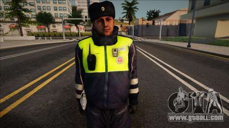 Traffic police officer in winter uniform for GTA San Andreas