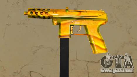 Tec-9 Texture Gold for GTA Vice City