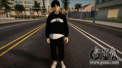 Young guy in a stylish hoodie for GTA San Andreas