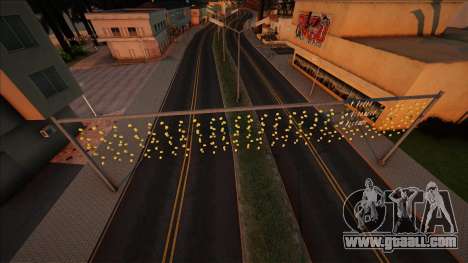 Poles with a garland (LS-SF) for GTA San Andreas