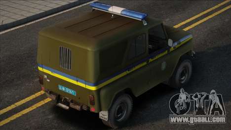 UAZ-31514 Police Patrol Service of Ukraine for GTA San Andreas