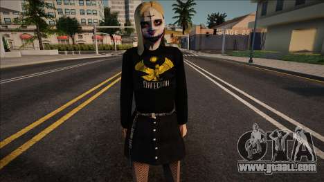 Girl in Halloween makeup for GTA San Andreas