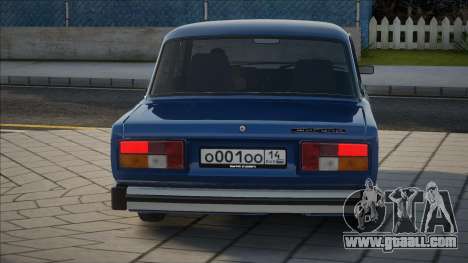 VAZ 2107 Blue Stock for GTA San Andreas