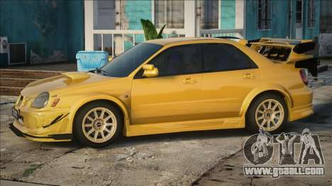 Subaru WRX STI Yellow for GTA San Andreas