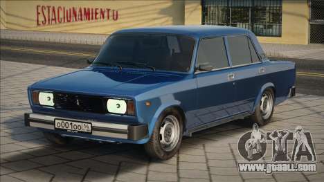 VAZ 2107 Blue Stock for GTA San Andreas