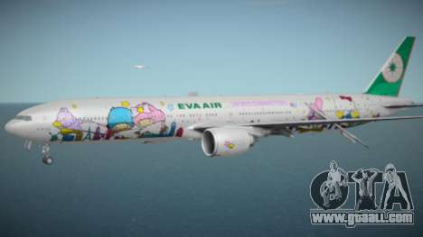 EVA Air Boeing 777-36NER B-16722 Hello Kitty Shi for GTA San Andreas