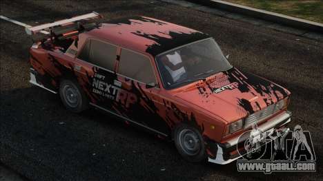 VAZ 2107 with vinyl for GTA San Andreas