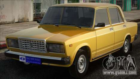 VAZ 2107 Yellow in stock for GTA San Andreas