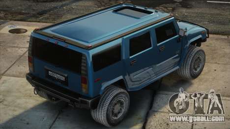 Hummer H2 Blue for GTA San Andreas