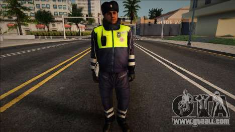 Traffic police officer in winter uniform for GTA San Andreas