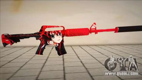 M4A1 Rias Gremory Simple Skin for GTA San Andreas