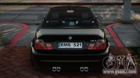 BMW M3 E46 Cabrio Blek for GTA San Andreas