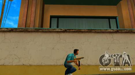 Tec-9 Texture Gold for GTA Vice City