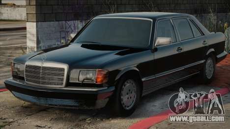 Mercedes-Benz W126 - Black for GTA San Andreas