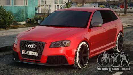 Audi RS3 Red for GTA San Andreas