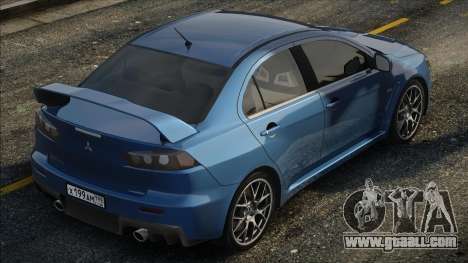 Mitsubishi Lancer Evolution Blu for GTA San Andreas