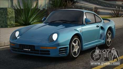 Porsche 959 1987 Blue for GTA San Andreas