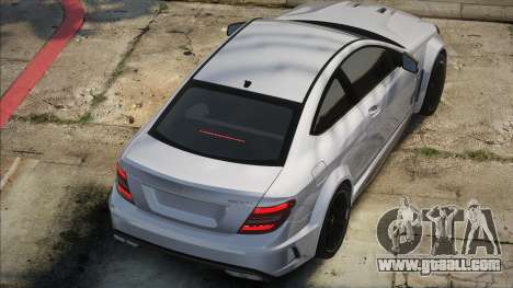 Mercedes-Benz C63 AMG Coupe Silver for GTA San Andreas