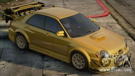 Subaru WRX STI Yellow for GTA San Andreas