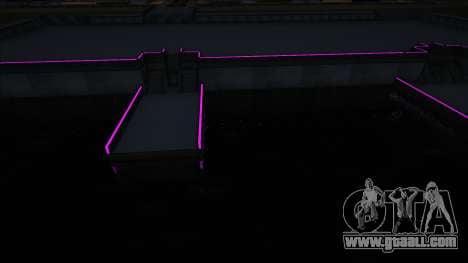 Neon lighting of the pier in Las Venturas for GTA San Andreas