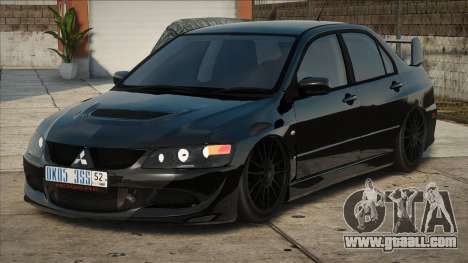 Mitsubishi Lancer Evolution IX Blek for GTA San Andreas