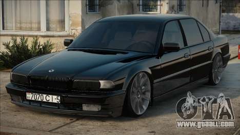 BMW E38 Black in stock for GTA San Andreas