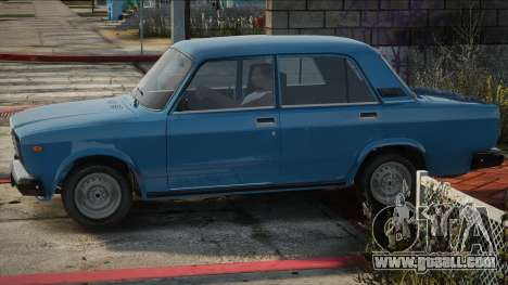 VAZ 2107 Blue Stock for GTA San Andreas