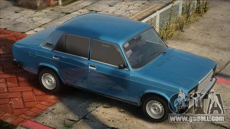 VAZ 2107 Blue Stock for GTA San Andreas