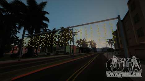 Poles with a garland (LS-SF) for GTA San Andreas