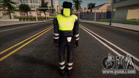 Traffic police officer in winter uniform for GTA San Andreas