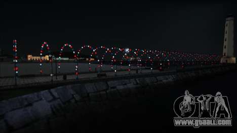 Los Santos Pier Neon Lights (Colored) for GTA San Andreas