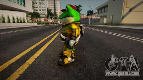 Star Fox Skin - Slippy for GTA San Andreas