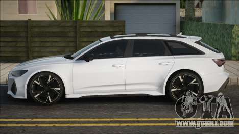 Audi RS6 Avant 2020 White for GTA San Andreas