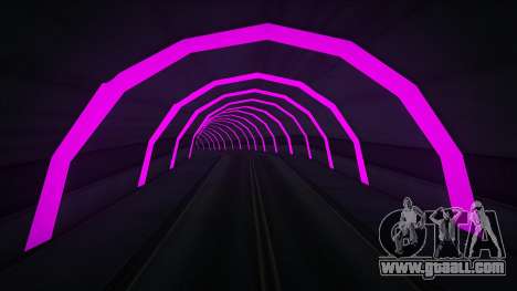 Neon Road and Tunnel in Los Santos for GTA San Andreas