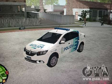 Renault Logan Police for GTA San Andreas