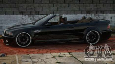 BMW M3 E46 Cabrio Blek for GTA San Andreas