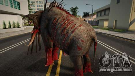 Elefante infectado del juego Zoochosis for GTA San Andreas