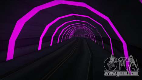 Neon Road and Tunnel in Los Santos for GTA San Andreas