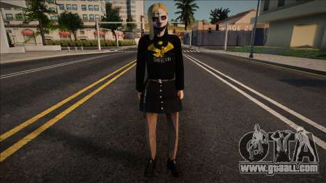 Girl in Halloween makeup for GTA San Andreas