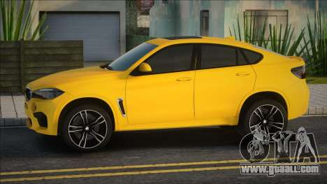 2016 BMW X6M (F16) Yellow for GTA San Andreas